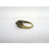 Image 3 : 14 KT Yellow Gold Floral Halo Motif Diamond Ring