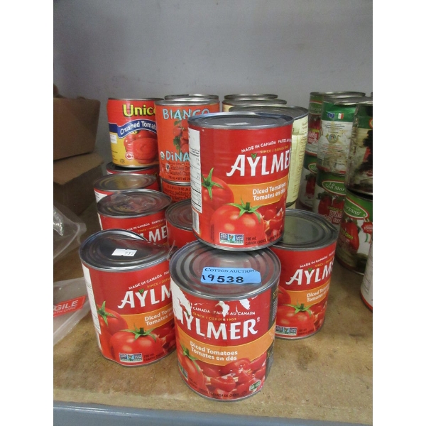 19 Tins of Assorted Tomato Products - Dented Cans