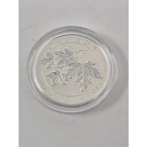 1/2 Oz .9999 Silver 2015 Canada Maple Leaf Coin