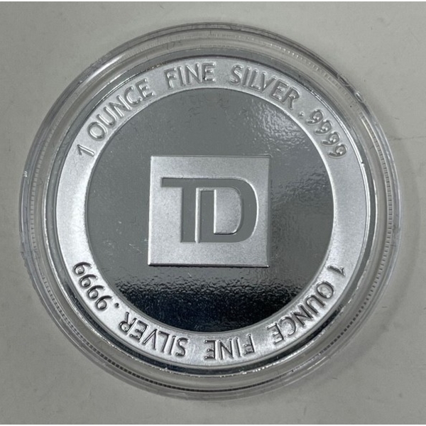 1 Oz .9999 Silver Year of the Tiger TD Bank Round 