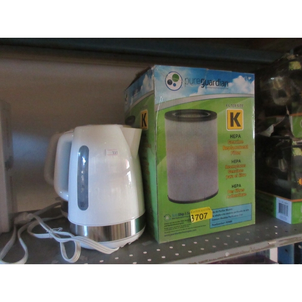 Pureguardian Filter & 2 Westinghouse Kettles