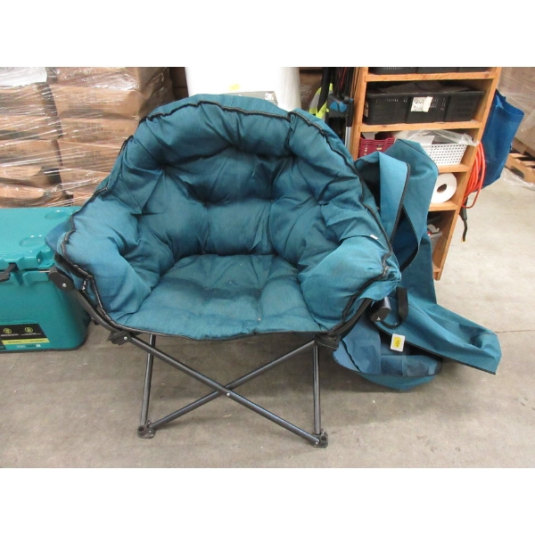 Folding Padded Club Chair with Carry Bag