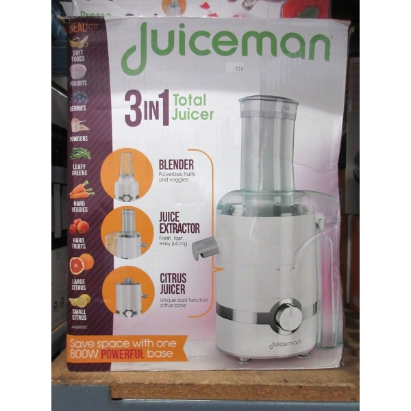 Juiceman 3-in-1 Total Juicer