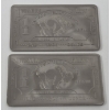 Image 1 : 2 x 1 Oz .999 Fine Titanium Buffalo Bars