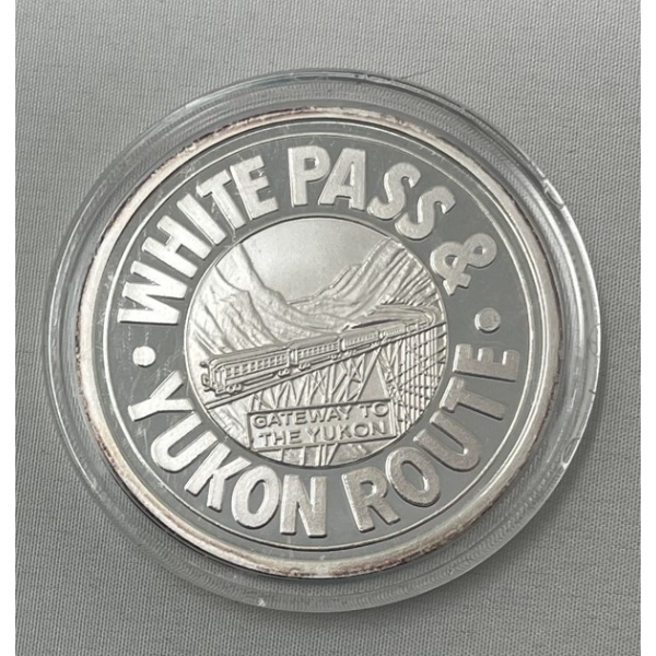 1 Oz .999 Silver 1992 White Pass/Yukon Route Round 