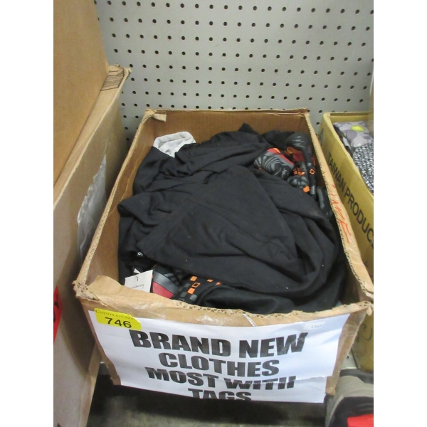 Box of Assorted New Clothing - Most with Tags