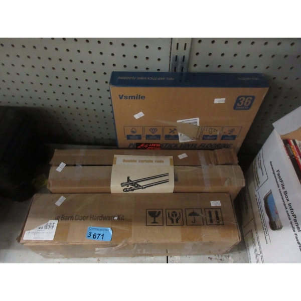 Peel & Stick Tiles, Door Hardware & Curtain Rods