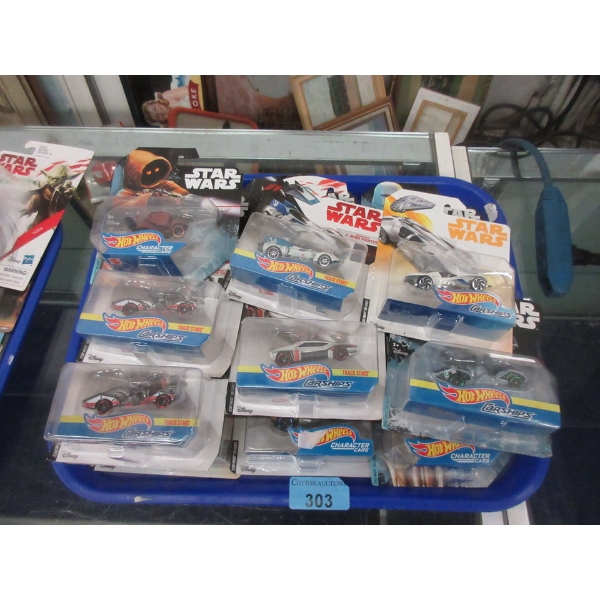 16 Hot Wheels Star Wars Character Cars & Carships