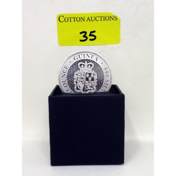 1.25 Oz .999 Silver 2022 Guinea Coin 