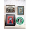 Image 1 : 4 Piece Lot of Art and Advertising Pieces