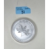 Image 1 : 10 Oz .9999 Silver 2021 Maple Leaves Coin 