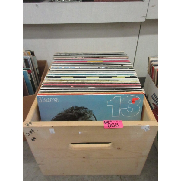 Box of 60+ Assorted Vintage LP Records 