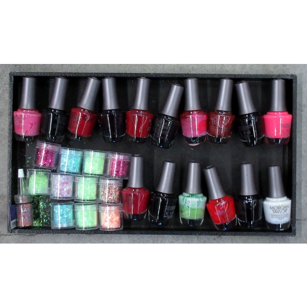 16 Morgan Taylor Nail Lacquer & 12 Nail Glitter