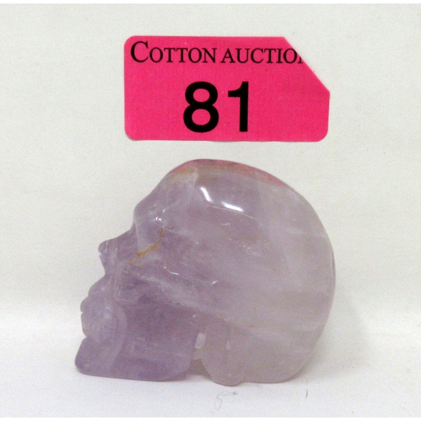 716 Carat Hand Carved Amethyst Gemstone Skull