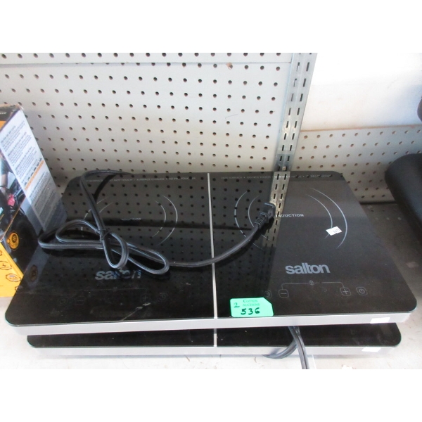 2 Salton Double Induction Cooktops 