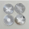 Image 1 : 4 x 1/2 Oz .999 Silver Sunshine Minting Rounds 