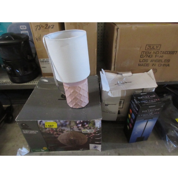 4 Assorted Customer Return Lamps