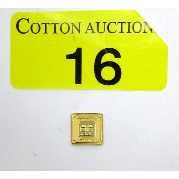 1 Gram .9999 Fine Gold Geiger Mint Bar 