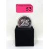 Image 1 : 1 Oz .9999 Silver 2013 25th Anniversary Coin 