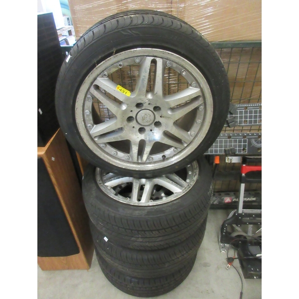 Set of 4 Ironman 225/45Z R16 Tires on Rims