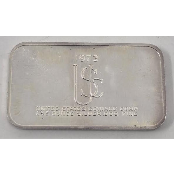 1 Oz .999 Silver United States Coinage Corp Bar 