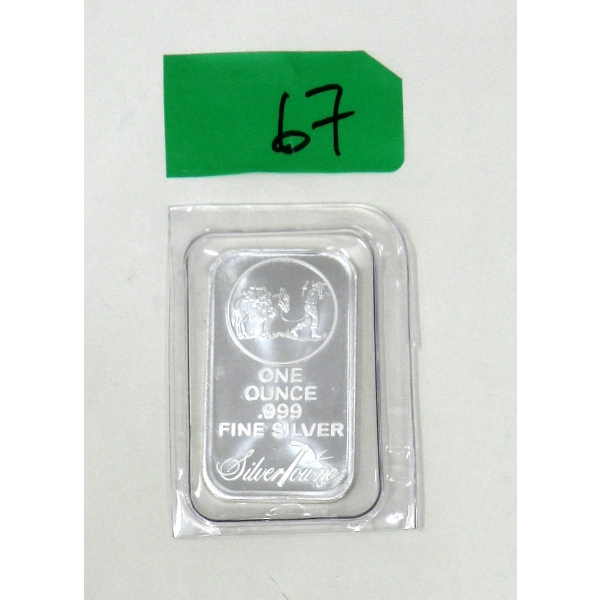 1 Oz .999 Silver Miner Mule SilverTowne Bar 