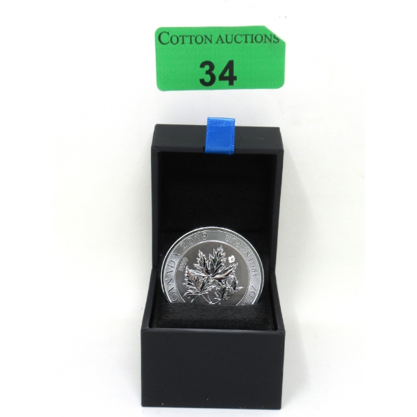 1.5 Oz .9999 Silver 2019 Superleaf Coin 