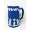 Image 2 : Black Wedgewood Snuff Box & Blue Jasperware Jug