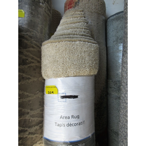 6' x 8'  Beige Low Pile Area Carpet