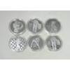 Image 2 : 6 x Silver Clad NUDE Girl Art Rounds 