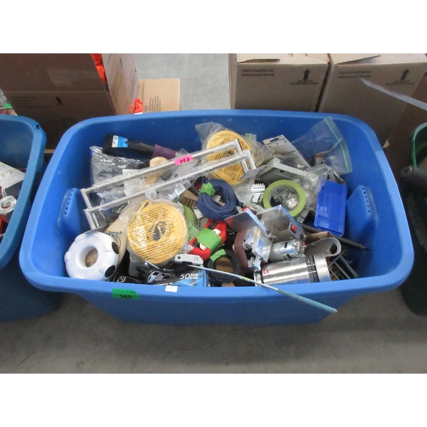 Tote of Tools & Handyman Goods - Preowned - As Is