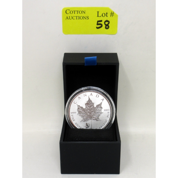1 Oz .9999 Silver 2016 Maple Leaf Coin 