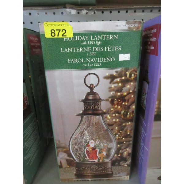 LED Illuminated Holiday Lantern - Battery Operated