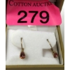 Image 1 : 10 KT Gold Pink Azotic Topaz Faceted Teardrop Earrings 