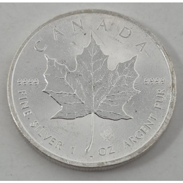 1 Oz .9999 Silver 2015 Canada Maple Leaf Coin