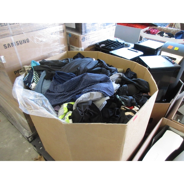 Skid of Overstock & Customer Return Clothing - As Is