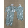 Image 1 : 12 New Footed Cotton Baby Sleepers - Zippered
