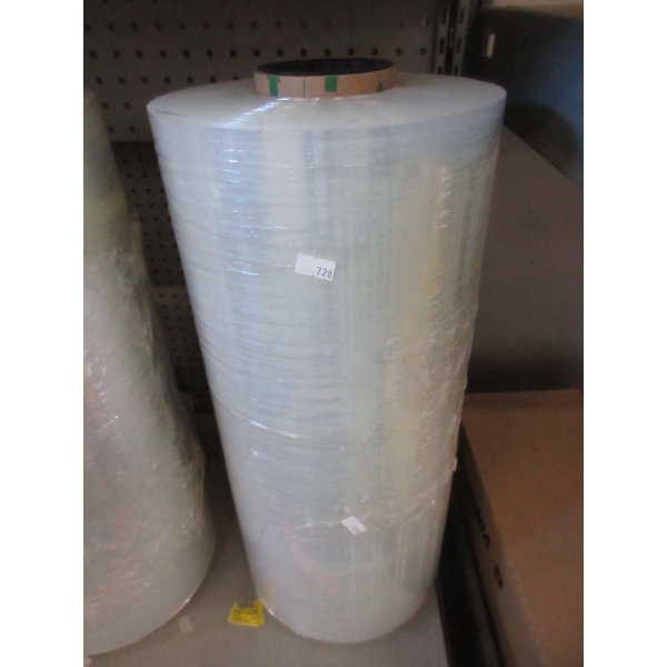 20" Wide Roll of Plastic Wrap - 3" thick roll