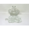Image 7 : 3 Vintage 8" Pressed Glass Perfume Bottles 