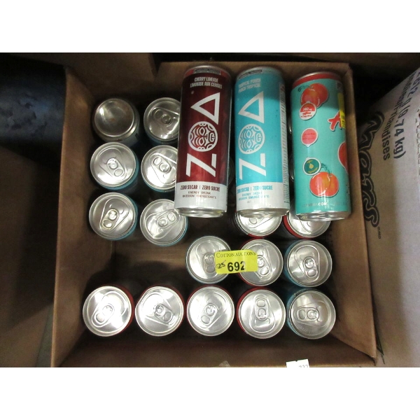 25 Assorted Dented Canned Energy Drinks
