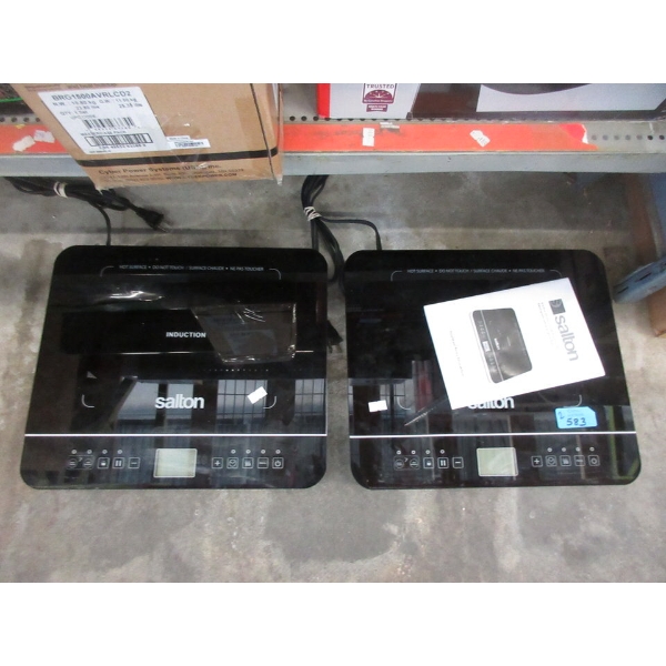 2 Salton Countertop Induction Cooktops - No Boxes
