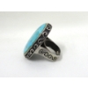 Image 5 : .925 Silver Bracelet, Earrings & Large Blue Stone Ring