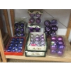 Image 1 : 8 Assorted Packages of Purple Christmas Ornaments