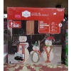 Image 1 : Holiday Time Light-Up LED Snowman Family