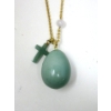 Image 3 : 2 Aventurine & Quartz Bead Necklaces on 30" Chains 
