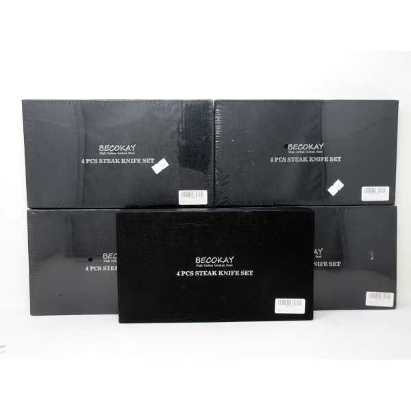 5 New Becokay 4 Piece Steak Knife Sets