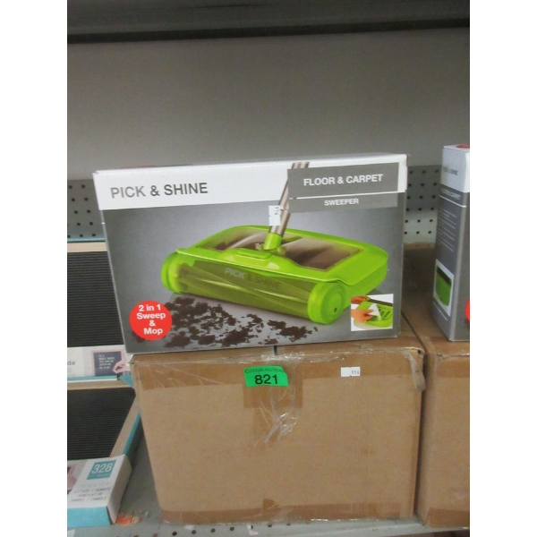 Case of 6 New Pick & Shine Carpet Sweepers