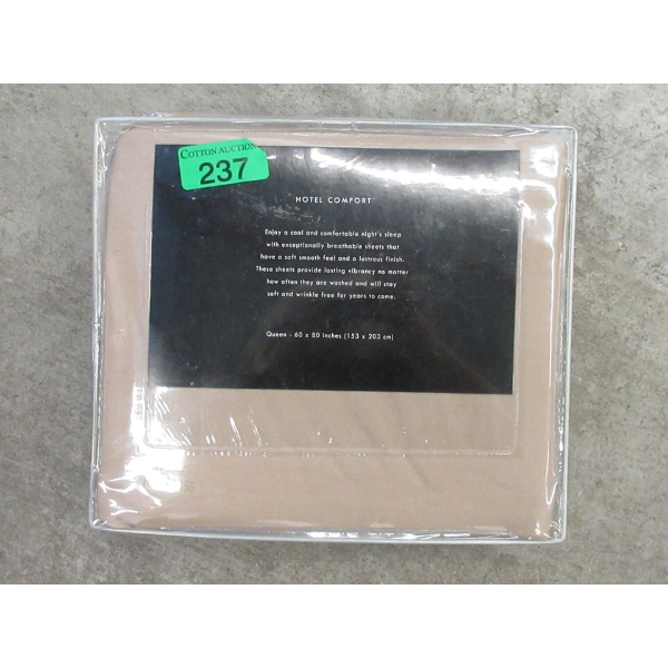 New Queen Size Hotel Comfort Sheet Set - Sand