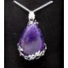 Image 2 : Ocean Blue Mystic Topaz & Diamond Ring & Amethyst Pendant/ Necklace