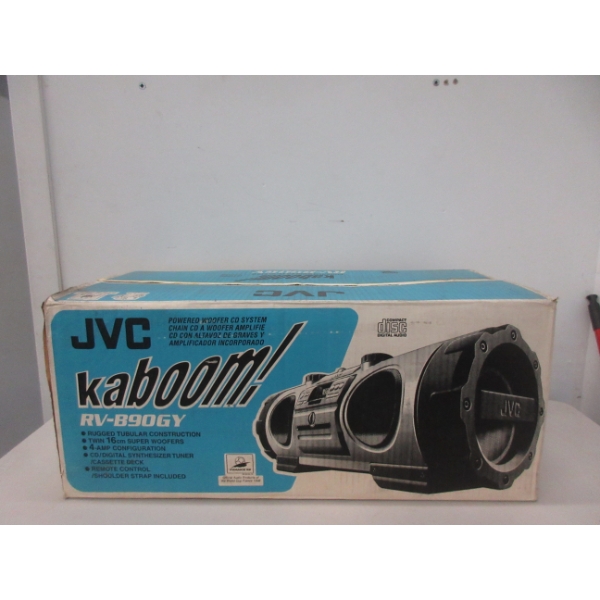 JVC Kaboom RV-B90GY Boombox in Box